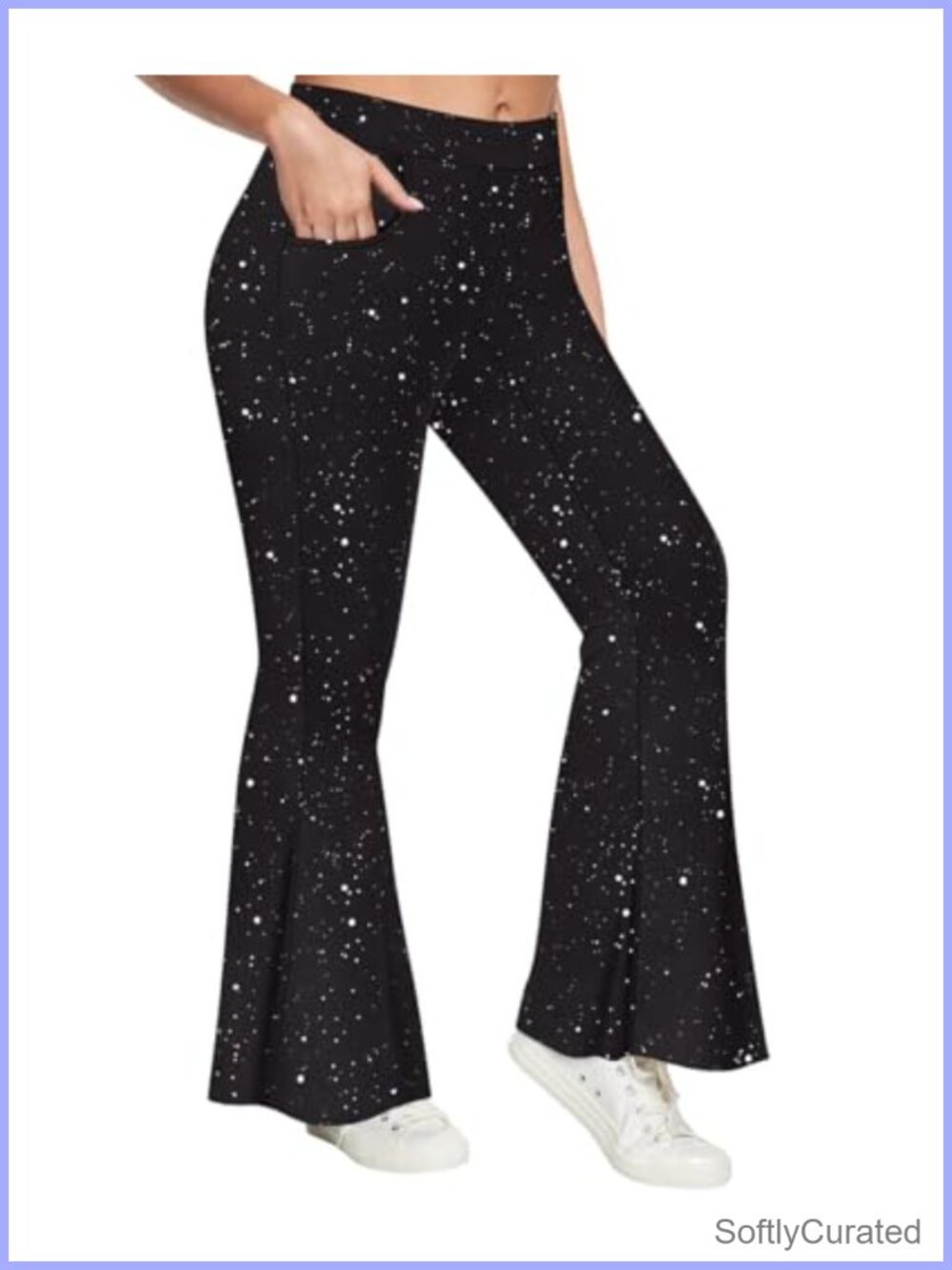 Plus Size Flared Palazzo Pants Tummy Control Pull On Boot Cut Leggings
